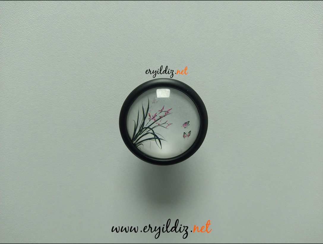 Ventus 2036 Yaldızlı Mobilya Kulp Mat Siyah - Düğme Eryıldız Hırdavat 