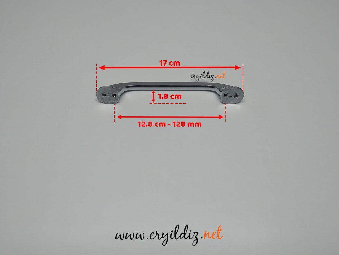 Ventus 3002 Mobilya Kulp Krom - 128 mm Eryıldız Hırdavat