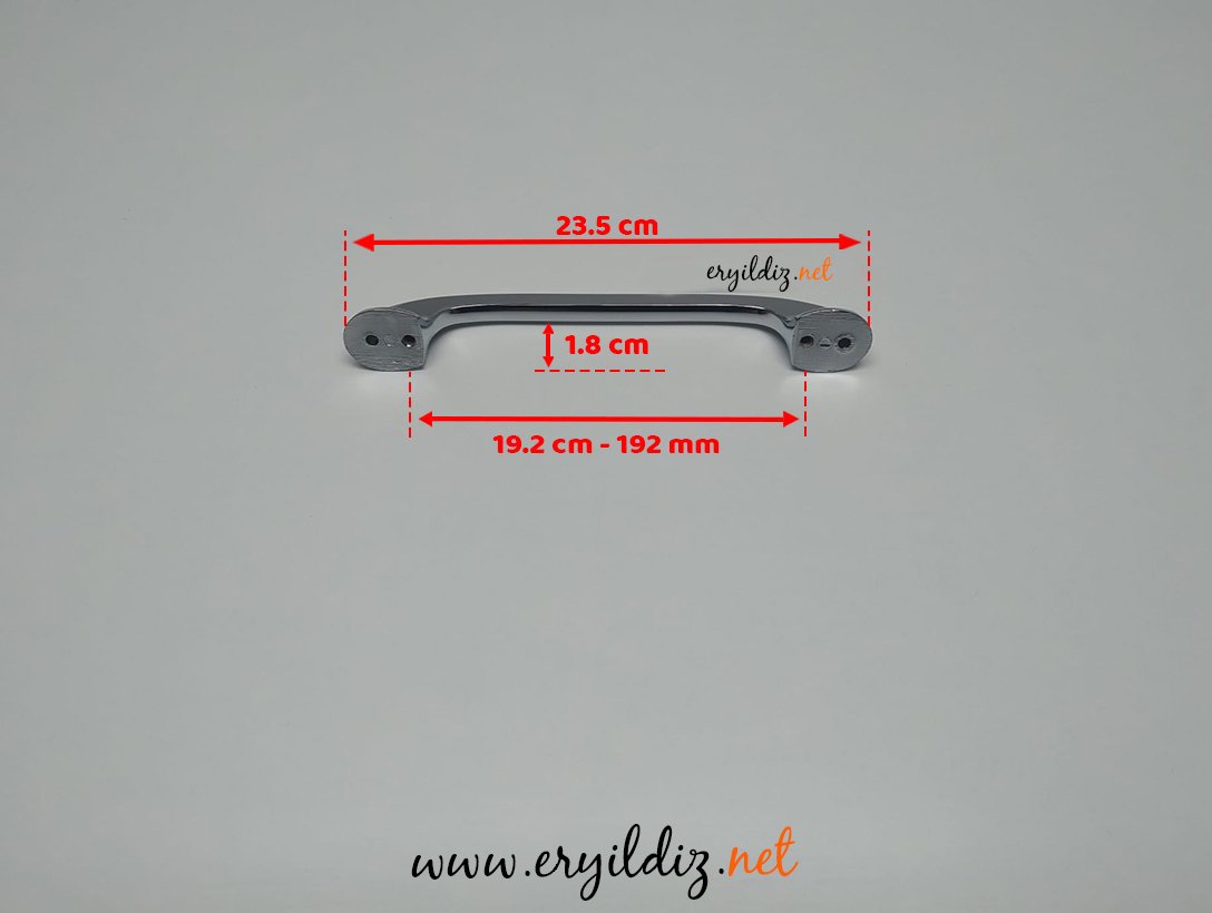 Ventus 3002 Mobilya Kulp Krom - 192 mm Eryıldız Hırdavat