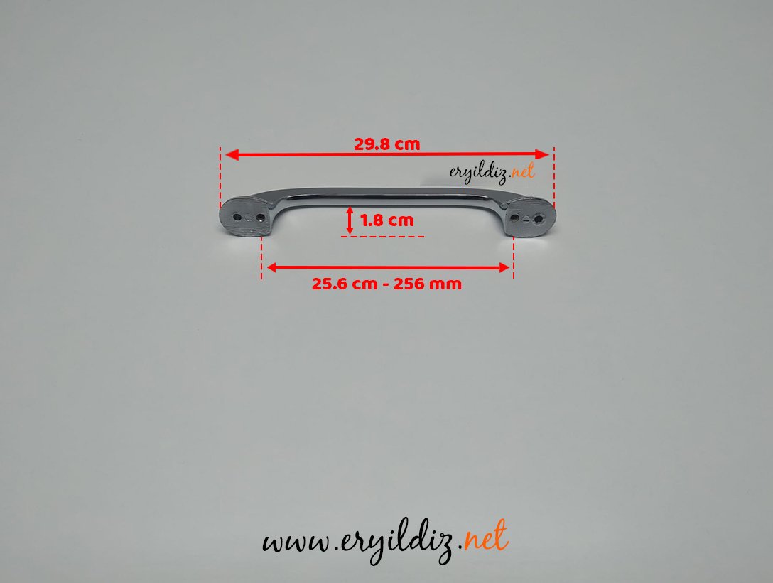 Ventus 3002 Mobilya Kulp Krom - 256 mm Eryıldız Hırdavat