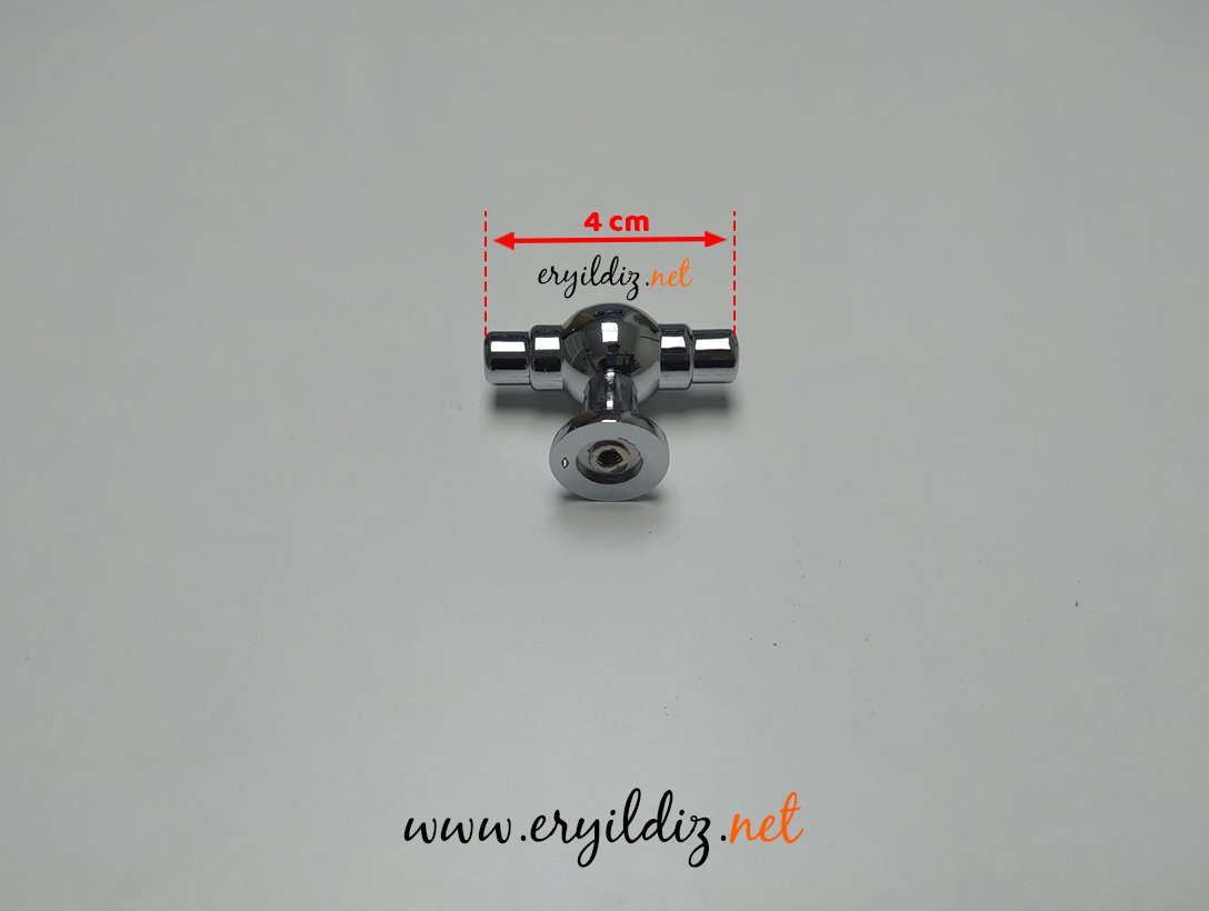 Ventus 3003 Mobilya Kulp Krom Düğme Eryıldız Hırdavat 