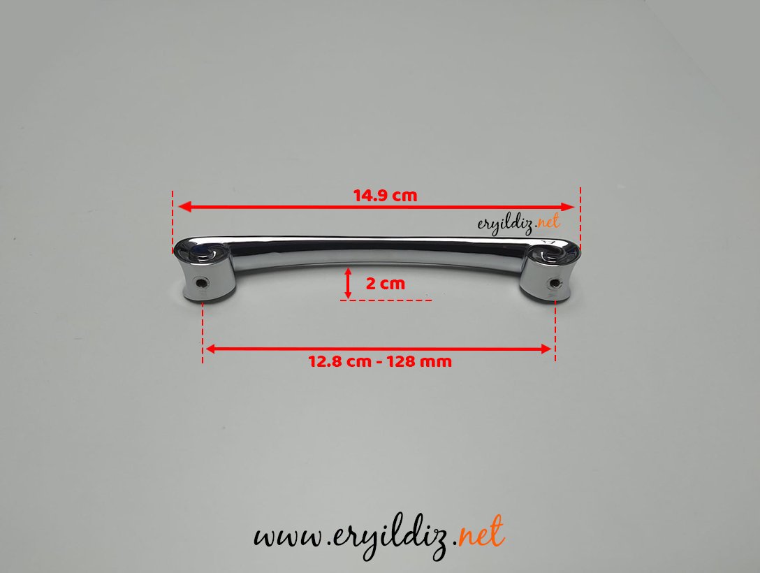 Ventus 3005 Mobilya Kulp Krom - 128 mm Eryıldız Hırdavat 