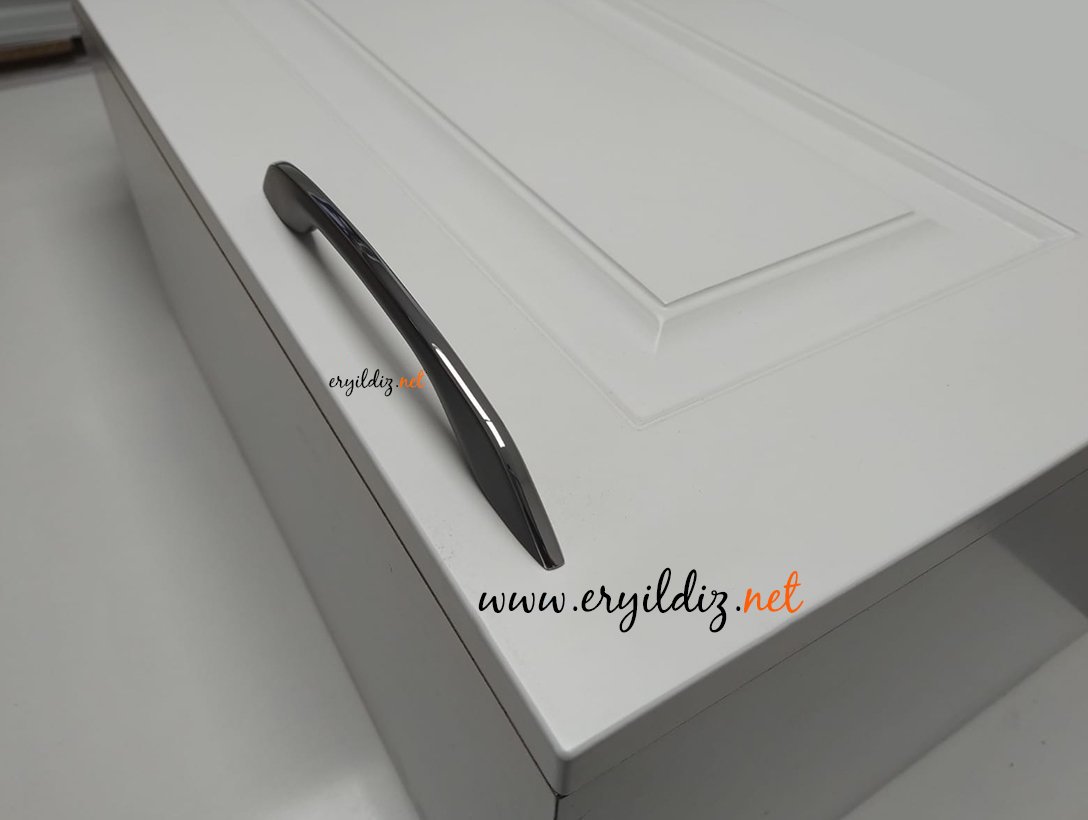 Ventus 3008 Mobilya Kulp Siyah Krom Eryıldız Hırdavat