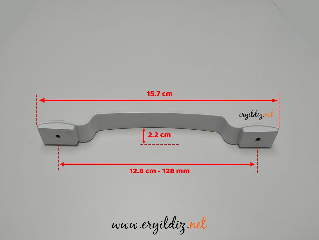 Ventus 3009 Mobilya Kulp Beyaz Krom - 128 mm Eryıldız Hırdavat