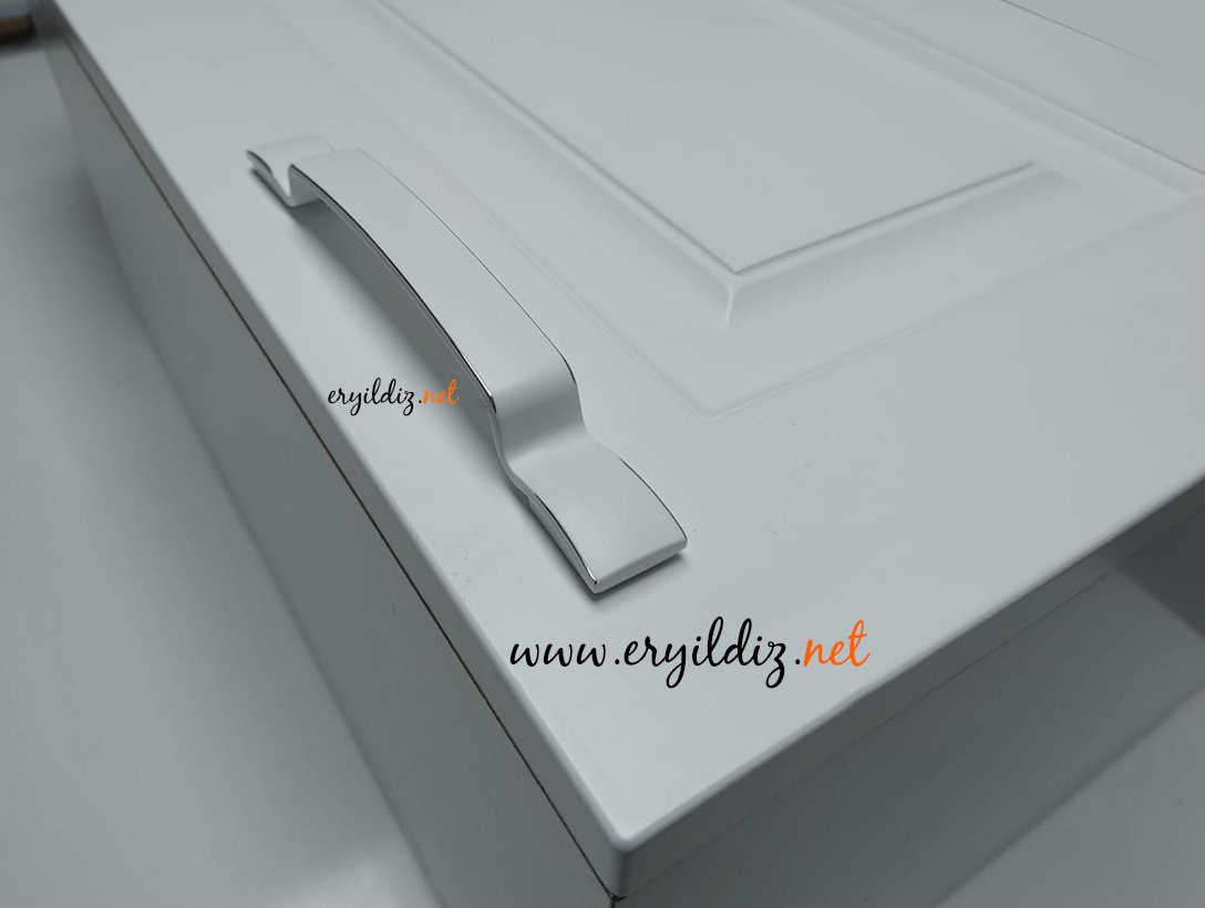 Ventus 3009 Mobilya Kulp Beyaz Krom Eryıldız Hırdavat
