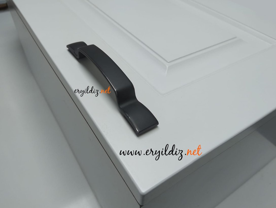 Ventus 3009 Mobilya Kulp Siyah Krom Eryıldız Hırdavat