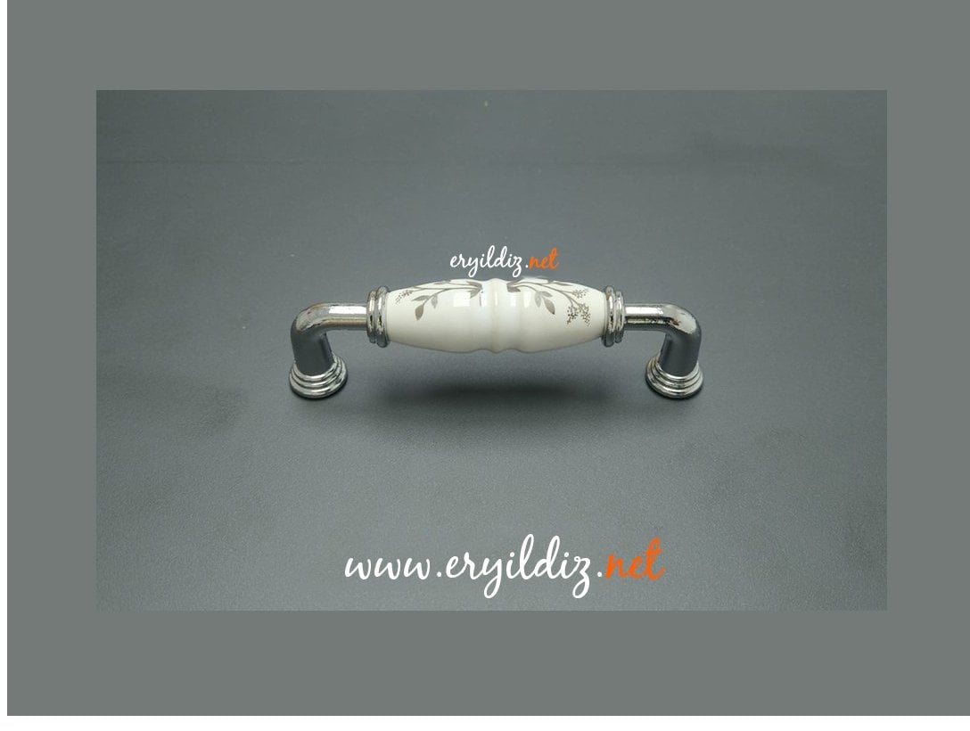 Vetro 4011-312-11 Krom Porselen Mobilya Kulp 96 mm Eryıldız Hırdavat 