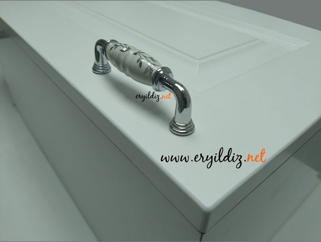 Vetro 4011-312-11 Krom Porselen Mobilya Kulp 96 mm Eryıldız Hırdavat 