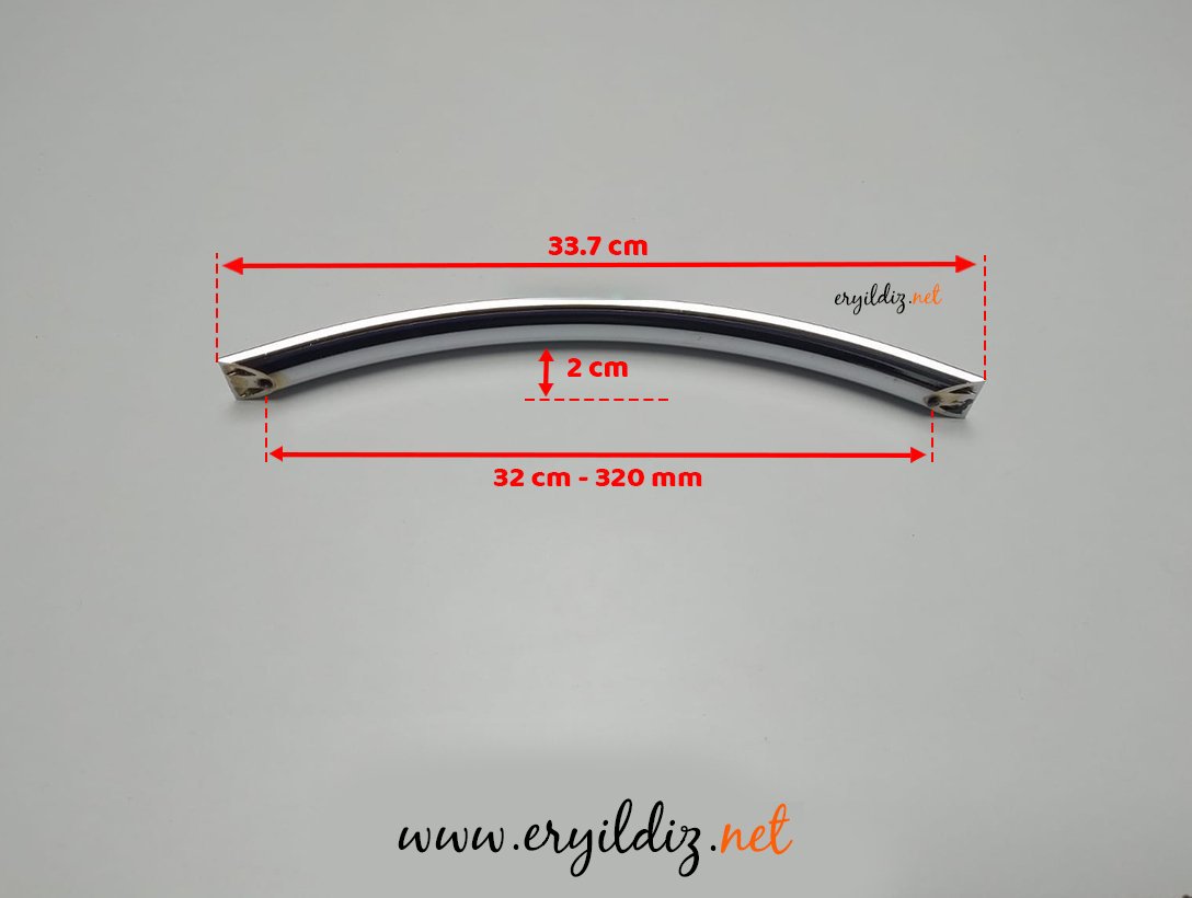 Yay Krom Step Mobilya Kulp 320 mm Eryıldız Hırdavat