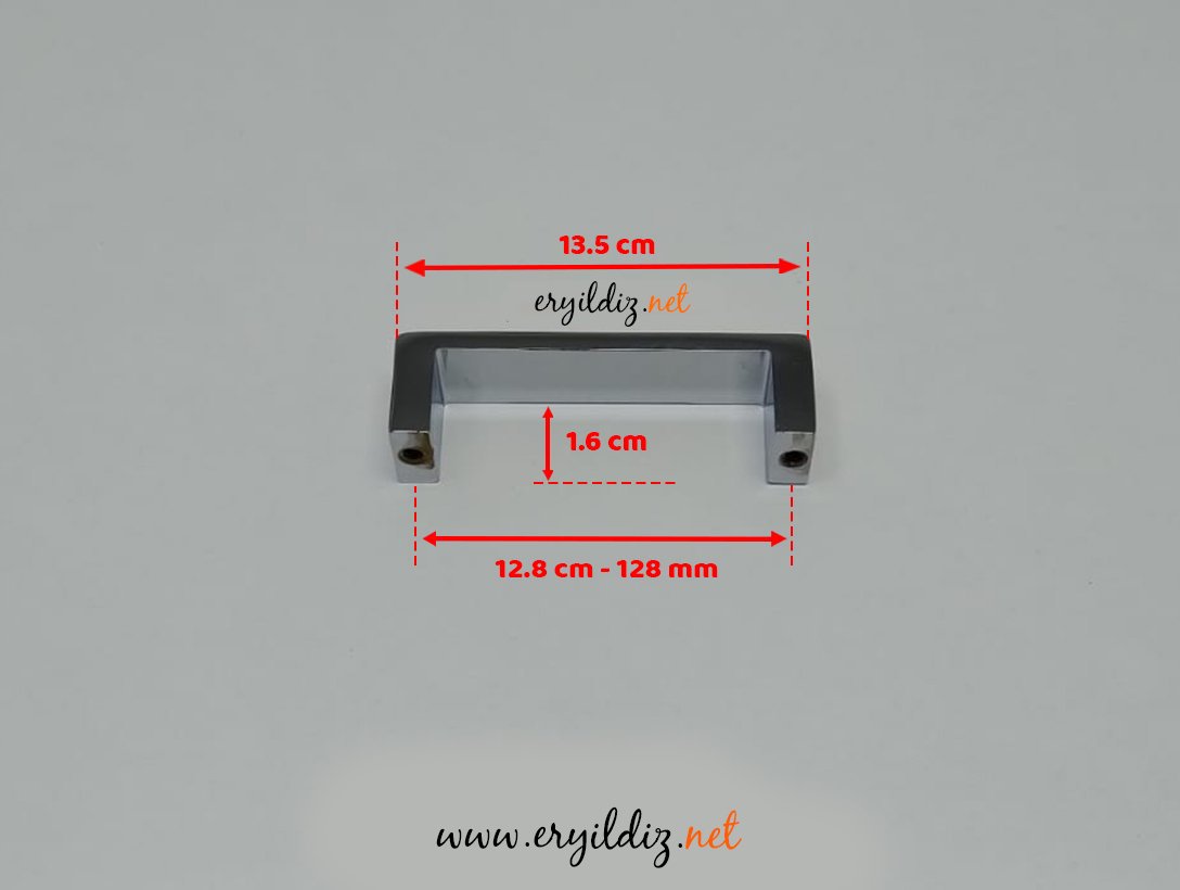 System SY 6250 Mobilya Kulp Krom - 128 mm Eryıldız Hırdavat