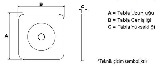 Ahşap Bağlantı Tablası 20 X 20