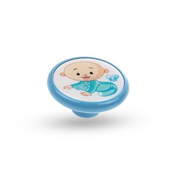 Fede Plastik Bebek Mavisi Mobilya Kulp