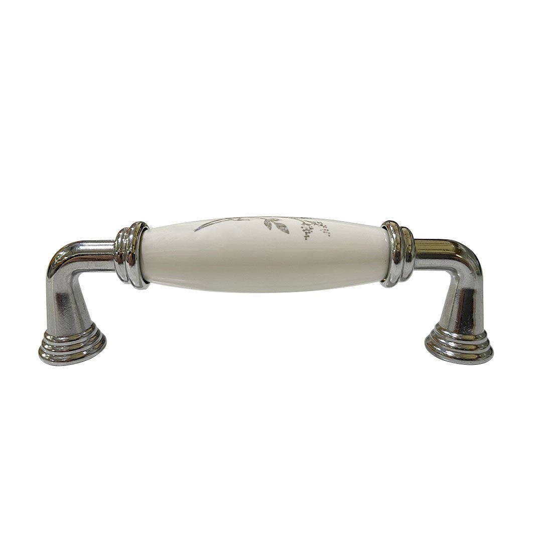 Goldaks Zeytin Dalı Krom Porselen Kulp 96 mm