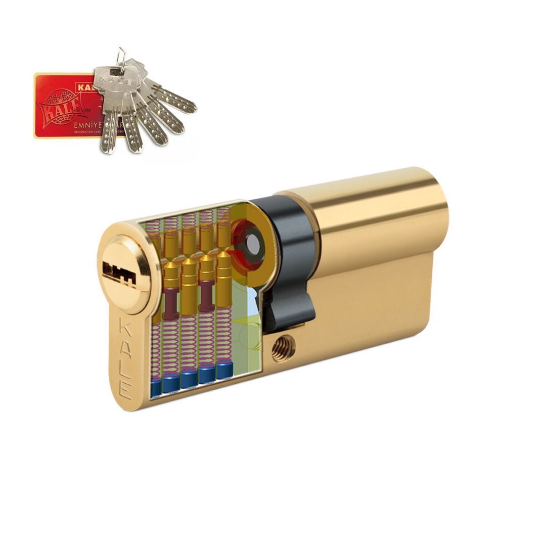 Kale Kilit 164 BNE Bilyalı Şifreli Çelik Pimli Barel 68 mm - Sarı