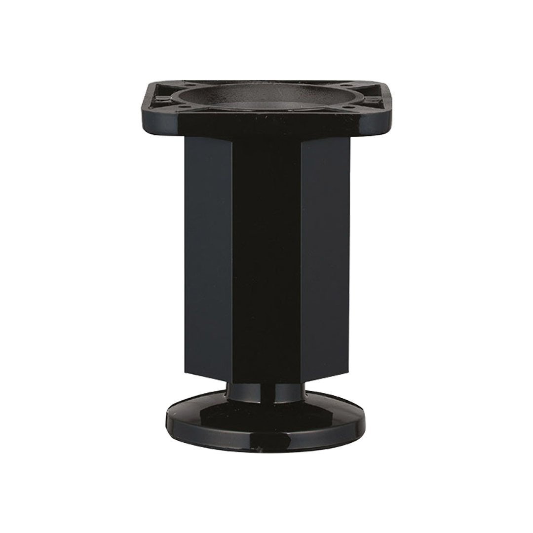 Pole Sekizgen Ayak 10 cm Siyah