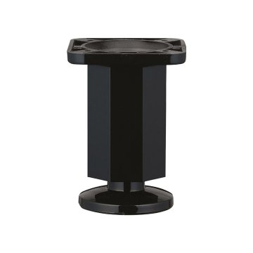 Pole Sekizgen Ayak 10 cm Siyah