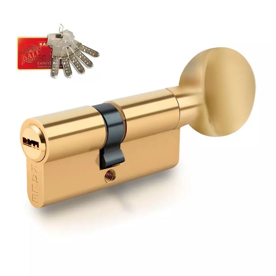 Kale Kilit 164 BME Mandallı Bilyalı Şifreli Çelik Pimli Barel 90 mm - Sarı