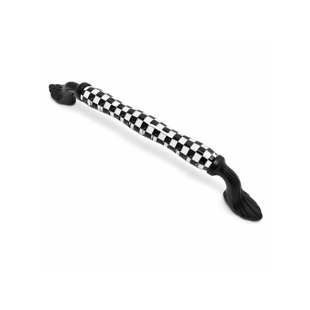 Tomurcuk 1405 Siyah Porselen Mobilya Kulp 160mm