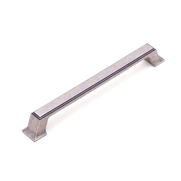 System 4235 Mobilya Kulp Eskitilmiş Mat Gümüş - 192 mm