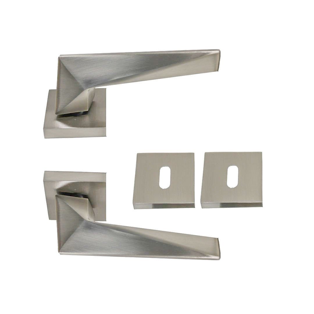 Nobel Yıldız İnox Kare Rozetli Kapı Kolu