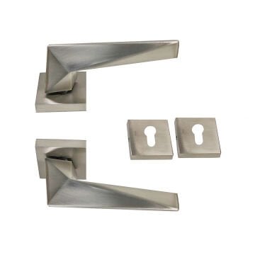 Nobel Yıldız İnox Kare Rozetli Kapı Kolu