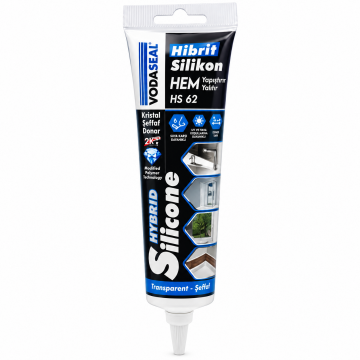 Vodaseal Şeffaf Kartuş Hibrit Silikon 150 Ml