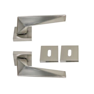 Nobel Yıldız İnox Kare Rozetli Kapı Kolu Oda