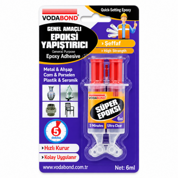 Vodabond Epoxy Yapıştırıcı Şırınga 6 gr