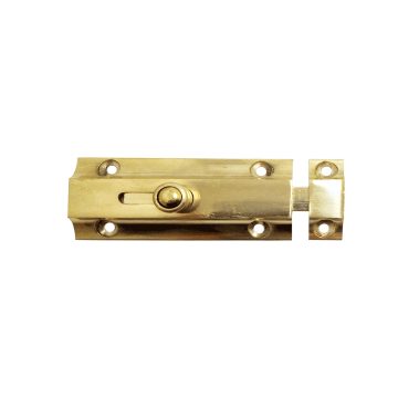 Otomatik Pirinç Kapı Sürgüsü Sarı - 10 cm