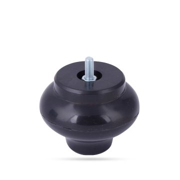 Küre Mobilya Ayak 8 cm Siyah