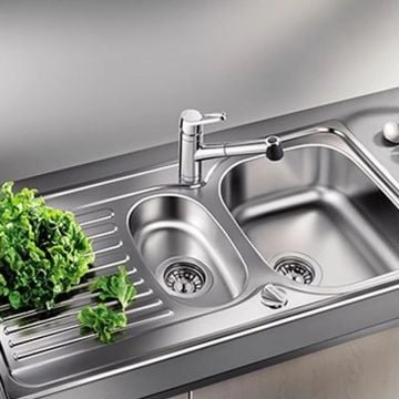Teka Princess 60B Çelik Krom Mikro Keten Yüzey Evye Sol