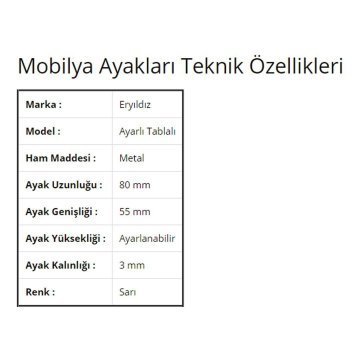 Ayarlı Pergule Ayak Pro Ekonomik