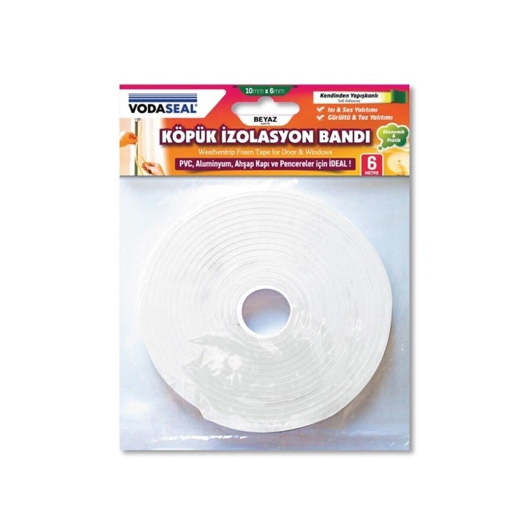 Vodaseal İzolasyon Köpük Bandı 10mmx6mt Beyaz