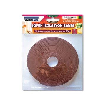 Vodaseal İzolasyon Köpük Bandı 10mmx6mt Kahve