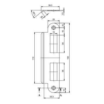 Kale Kilit Oval Sessiz Oda Kapı Kilidi - 50 mm / Nikel