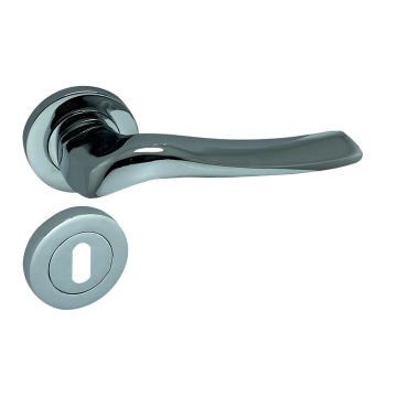 Dooraks Venüs Rozetli Kapı Kolu Krom Oda Kapısı