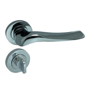 Dooraks Venüs Rozetli Kapı Kolu Krom Oda Kapısı