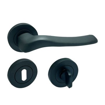 Dooraks Venüs Rozetli Kapı Kolu Matsiyah Dış Kapısı