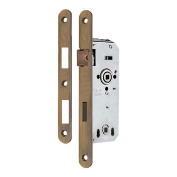 DoorAks 40*23 Rulmanlı Oval Oda Kapı Kilidi - Siyah