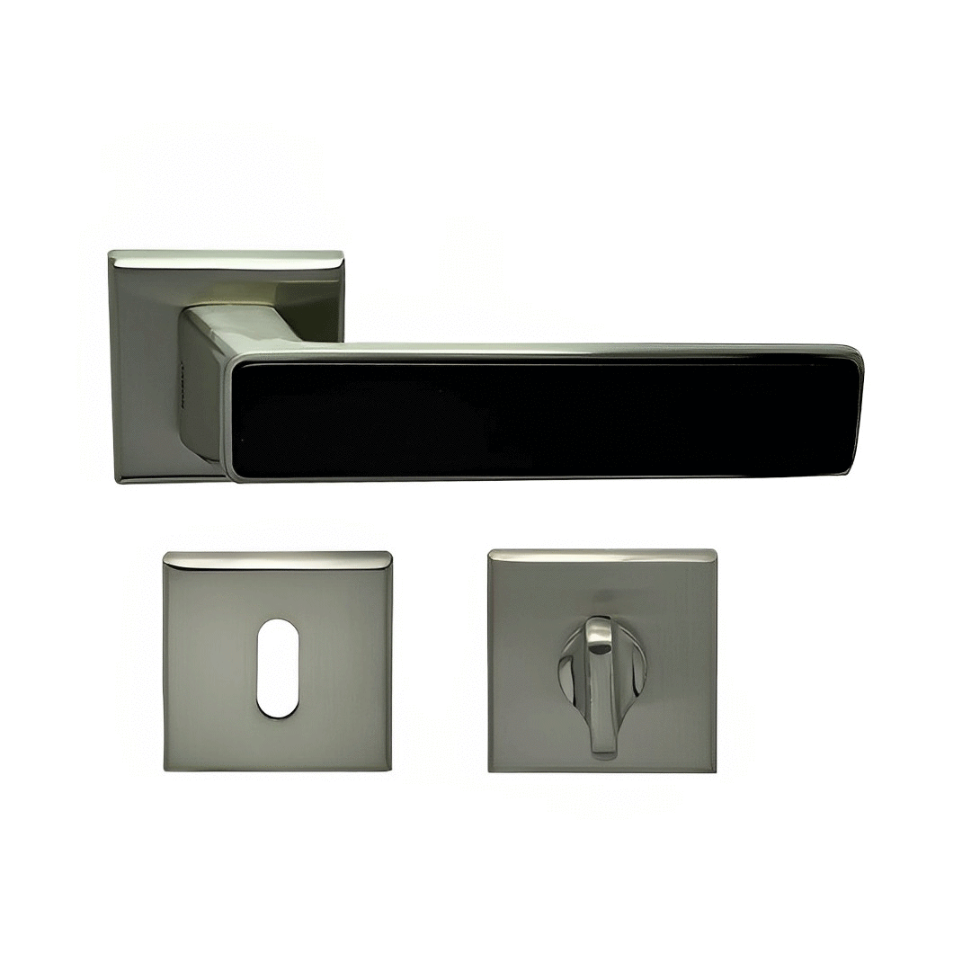 Nobel Amasya Kare Rozetli Kapı Kolu İnox-Matsiyah Dış Kapısı