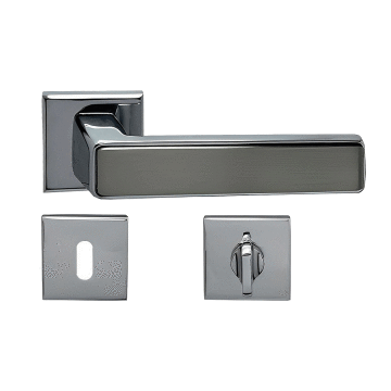 Nobel Amasya Kare Rozetli Kapı Kolu Krom- İnox Wc Kapısı