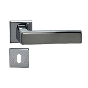 Nobel Amasya Kare Rozetli Kapı Kolu Krom- İnox Wc Kapısı