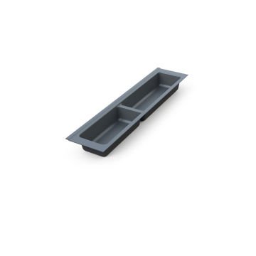 Mesan Traybond Kaşıklık 157X480 mm 3 Gözlü Antrasitgri Kaşıklık