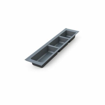 Mesan Traybond Kaşıklık 157X480 mm 2 Gözlü Antrasitgri Kaşıklık