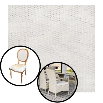 Ahşap Oval Örgü Naturel Hasır 60 cm - 1 Metre