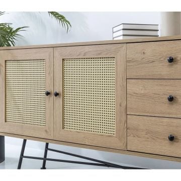 Gözde Ahşap Naturel Hasır 90 cm - 1 Metre