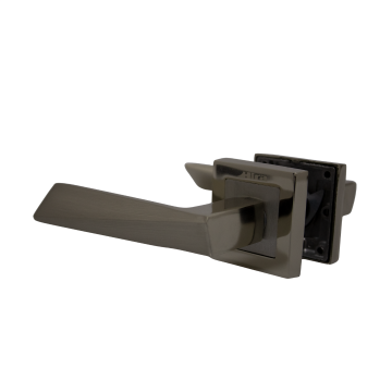 Hira Narin Nikel Saten Kare Rozetli Kapı Kolu