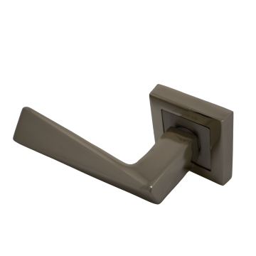 Hira Narin Nikel Saten Kare Rozetli Kapı Kolu