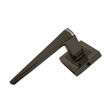 Hira Narin Nikel Saten Kare Rozetli Kapı Kolu