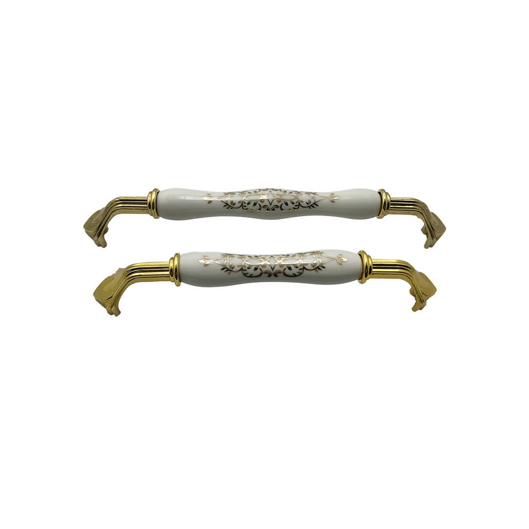 Tomurcuk 2132-60 Altın Porselen Mobilya Kulp